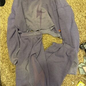 Aviator Nation Purple Wash Lightning Bolt Set